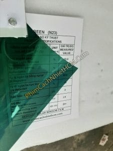 phim cách nhiệt màu xanh lá