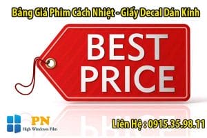 báo giá giấy dán kính