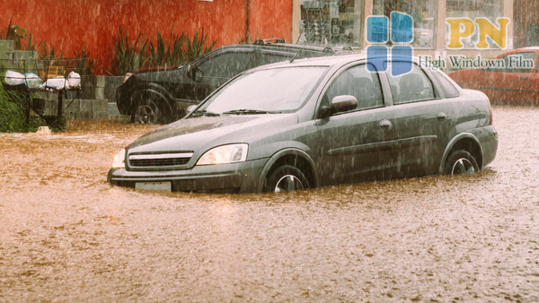 lái xe ô tô an toàn dưới trời mưa