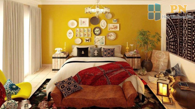 trang trí phòng ngủ phong cách Bohemian